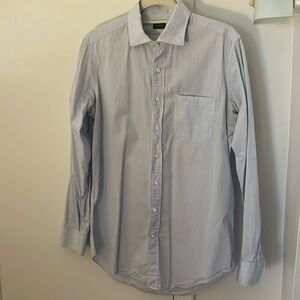 Sid Mashburn pencil stripe poplin shirt